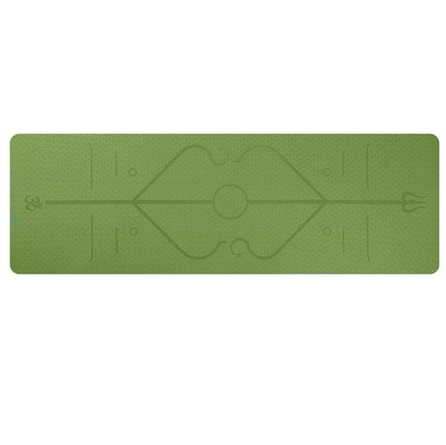 Yoga Mat with Position Line