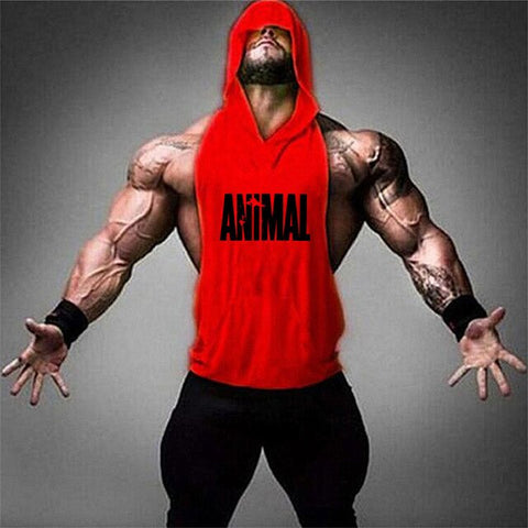 Men sleeveless hoodie