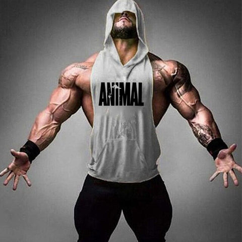 Men sleeveless hoodie