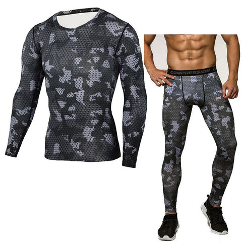 Men's Stretch Apparel Gym -  Tops & leggings