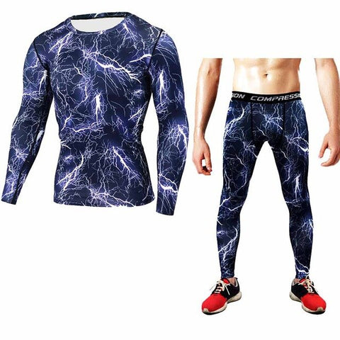 Men's Stretch Apparel Gym -  Tops & leggings