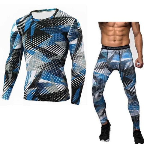 Men's Stretch Apparel Gym -  Tops & leggings