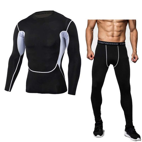 Men's Stretch Apparel Gym -  Tops & leggings